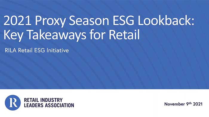 2021 Proxy Season ESG Lookback: Key Takeaways for Retail Video Thumbnail